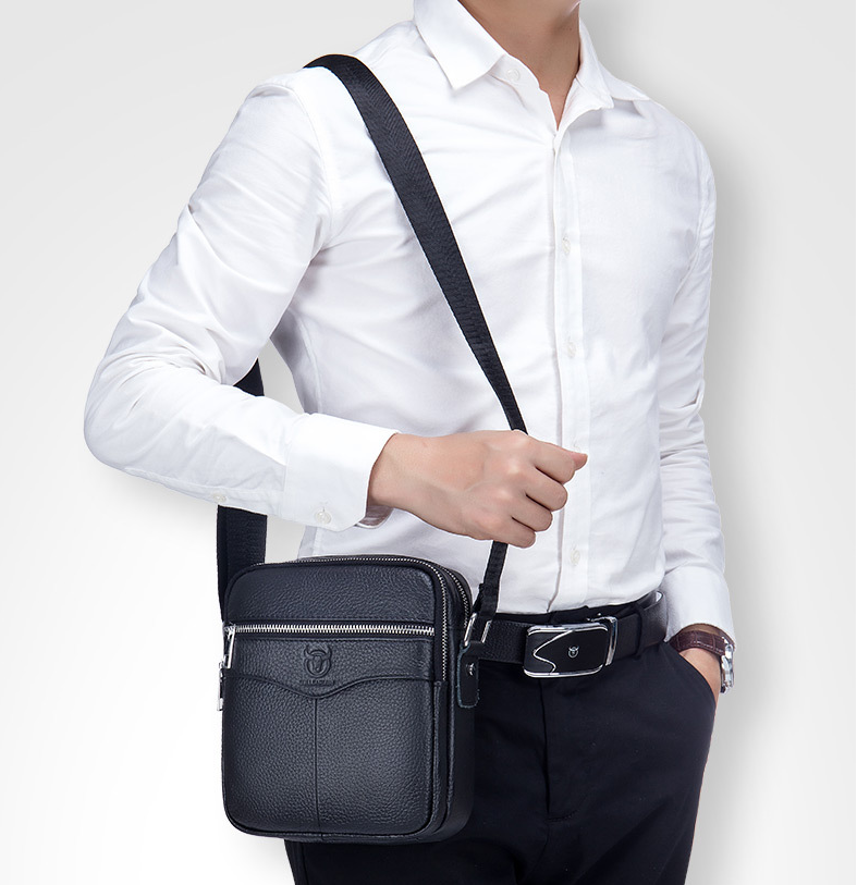 Bolso Ejecutivo CAPITÁN de Piel Cuero Negro