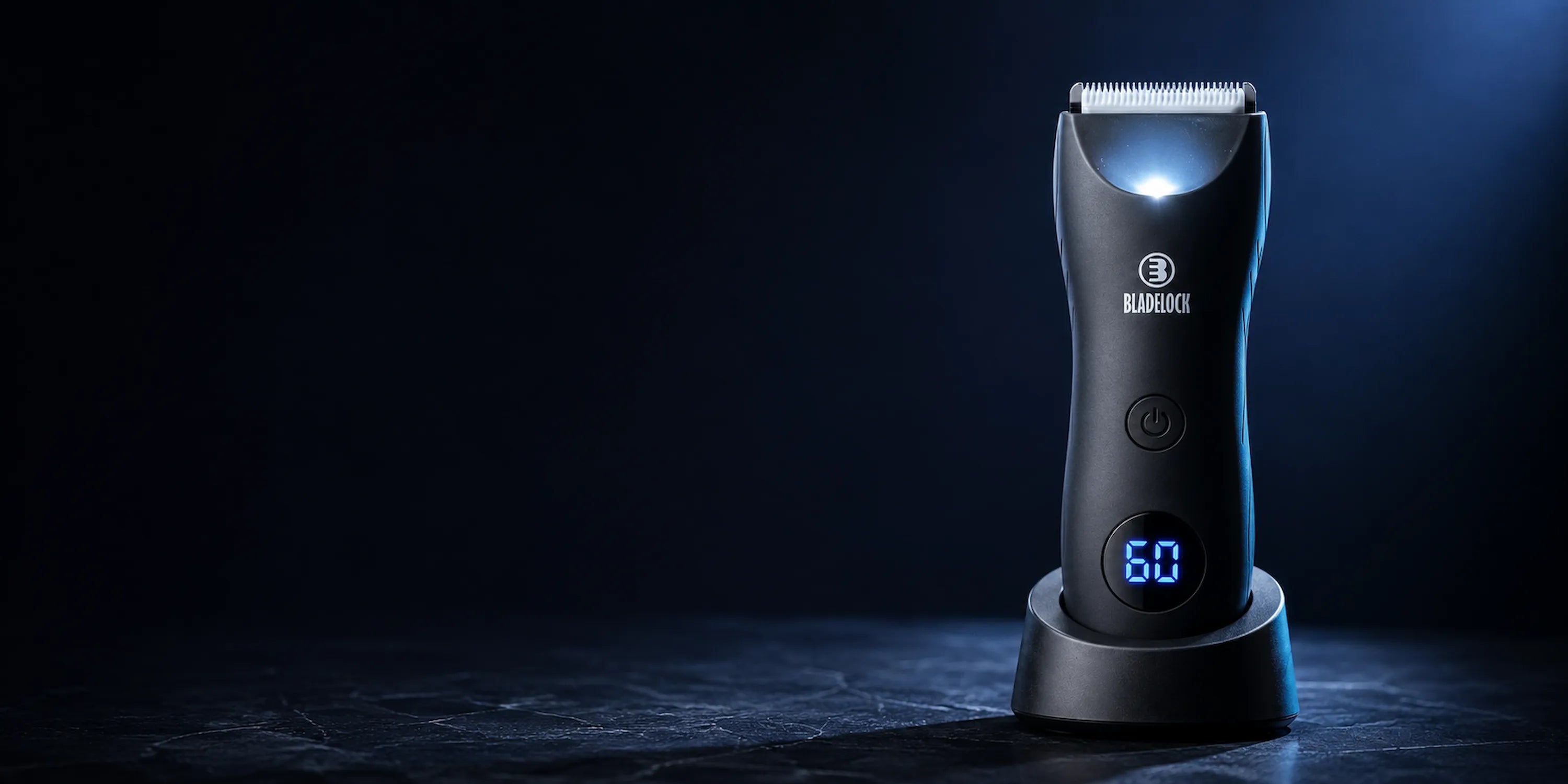 STEALTH X1 body groomer masculino con base de carga cilíndrica negra
