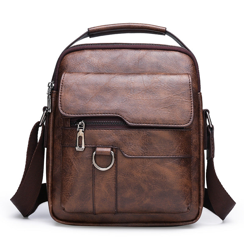 Bolso crossbody vintage de piel para hombre ejecutivo Varon Urbano