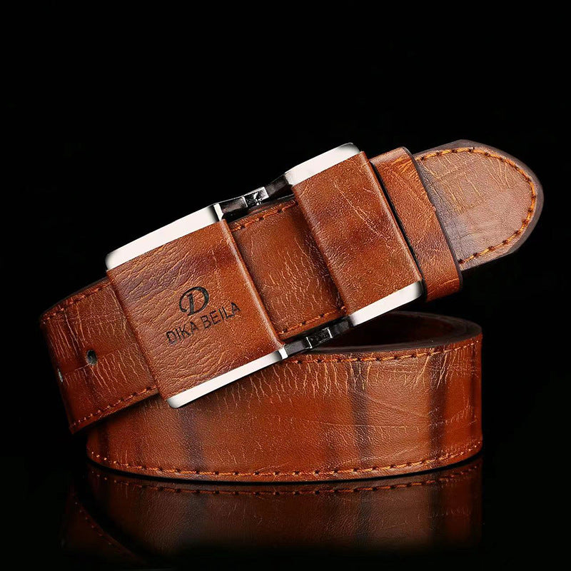 Cinturón Hombre Piel Sintética Premium Retro 