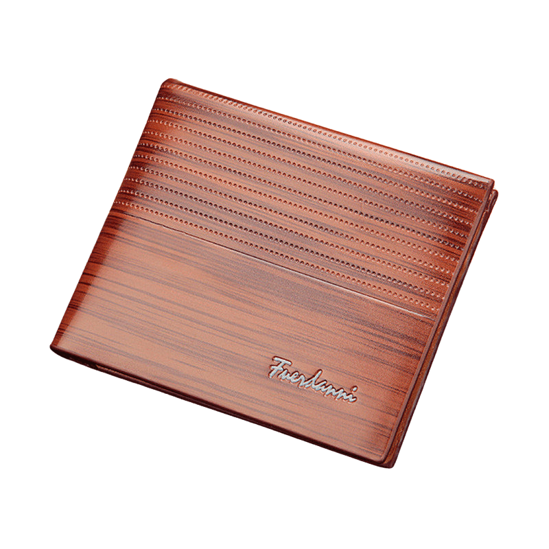 Cartera masculina Baellerry color Marrón Con diseño en relieve elegante