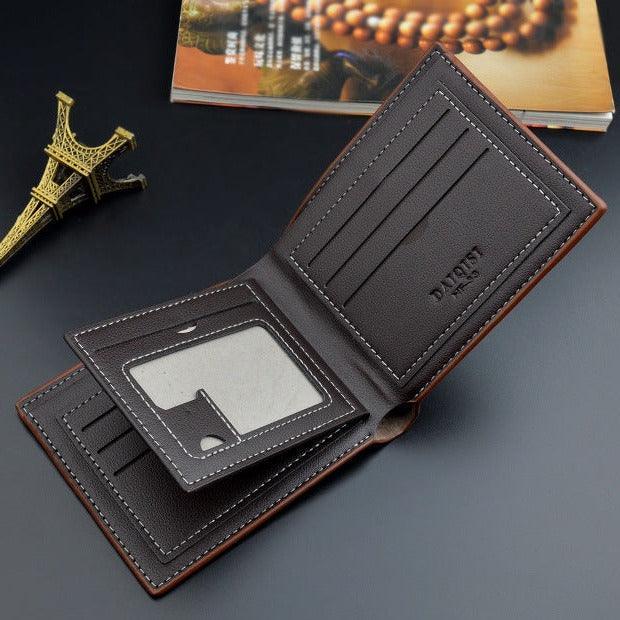 interior de cartera slim con ranuras para tarjetas y monedero